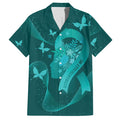 Australia Tourettes Awareness Personalised Hawaiian Shirt Butterfly Ribbon Art