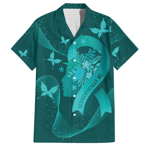 Australia Tourettes Awareness Personalised Hawaiian Shirt Butterfly Ribbon Art