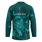 Australia Tourettes Awareness Personalised Hockey Jersey Butterfly Ribbon Art