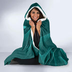 Australia Tourettes Awareness Hooded Blanket Butterfly Ribbon Art