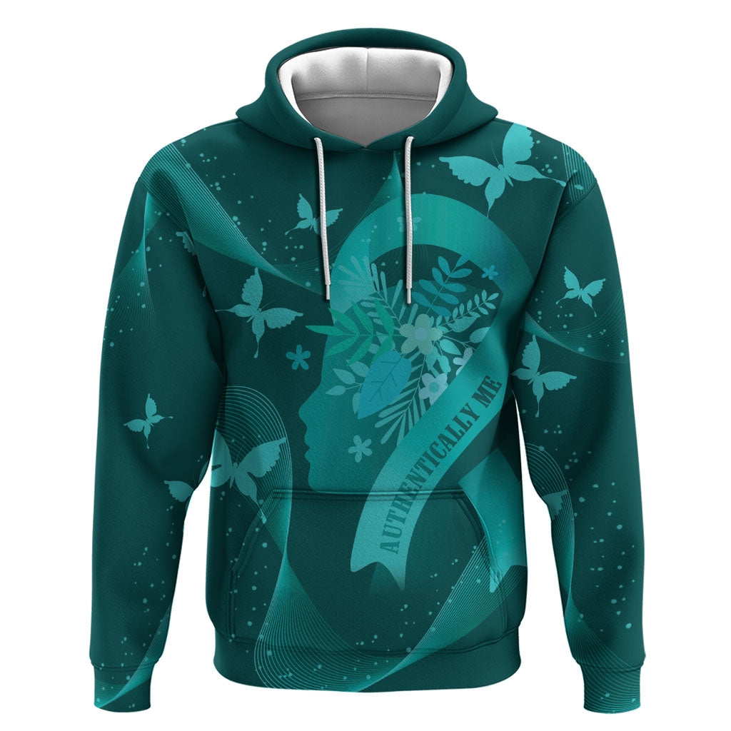 Australia Tourettes Awareness Personalised Hoodie Butterfly Ribbon Art