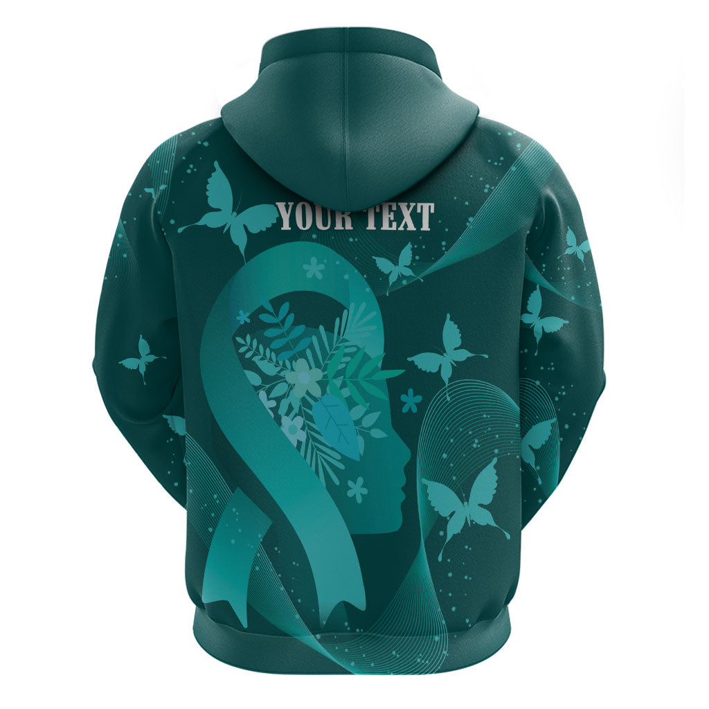 Australia Tourettes Awareness Personalised Hoodie Butterfly Ribbon Art