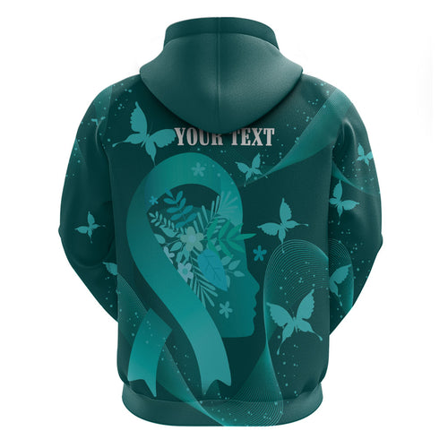 Australia Tourettes Awareness Personalised Hoodie Butterfly Ribbon Art