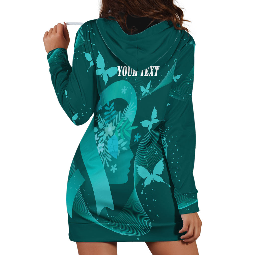 Australia Tourettes Awareness Personalised Hoodie Dress Butterfly Ribbon Art