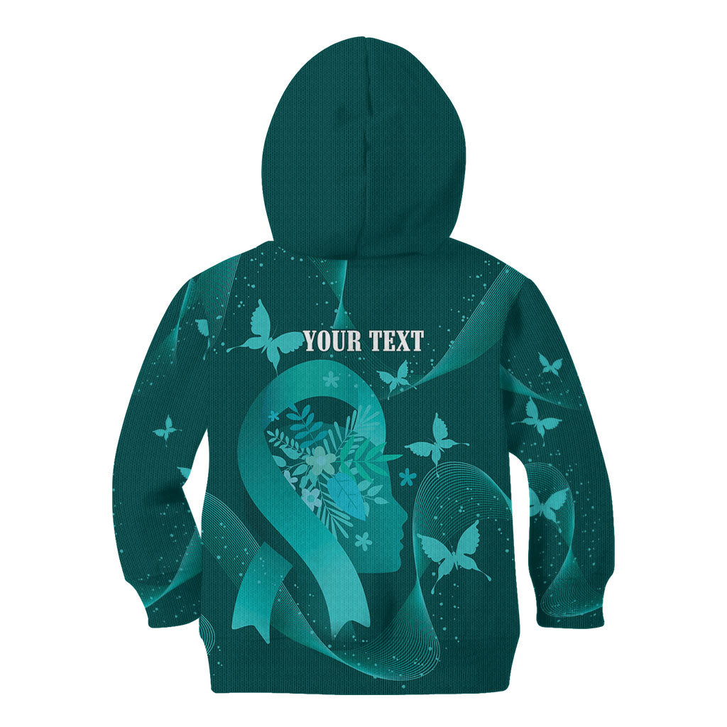 Australia Tourettes Awareness Personalised Kid Hoodie Butterfly Ribbon Art