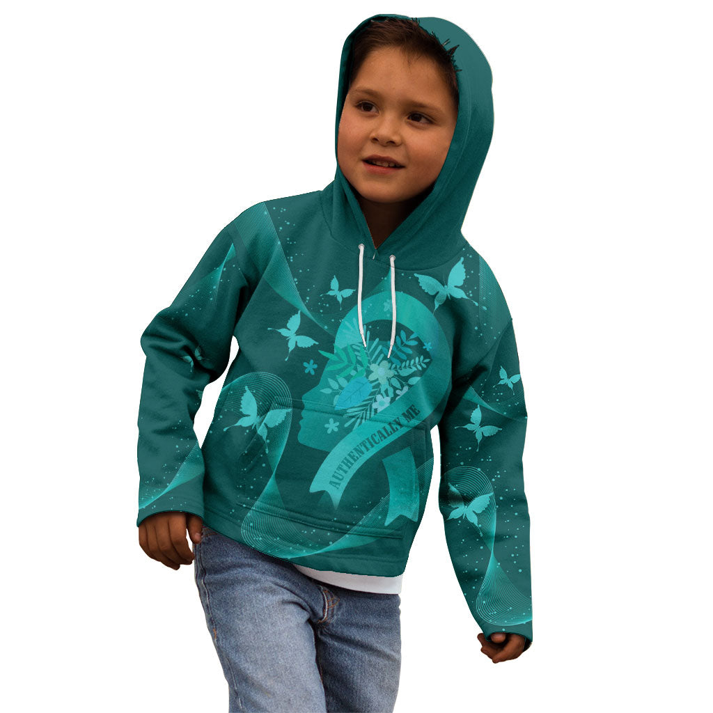 Australia Tourettes Awareness Personalised Kid Hoodie Butterfly Ribbon Art