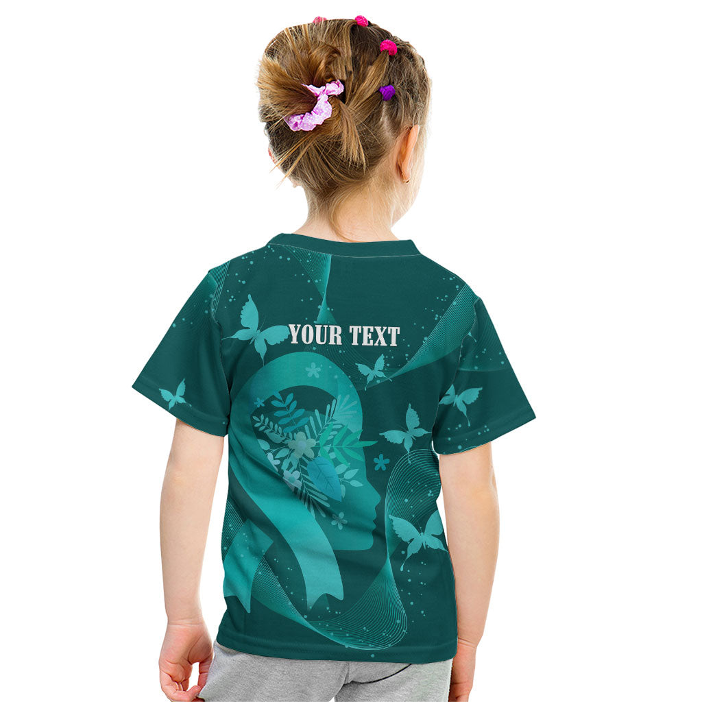 Australia Tourettes Awareness Personalised Kid T Shirt Butterfly Ribbon Art
