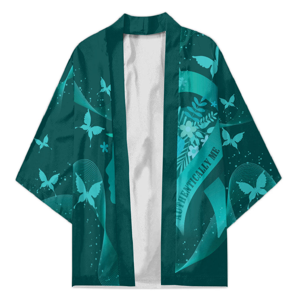 Australia Tourettes Awareness Personalised Kimono Butterfly Ribbon Art