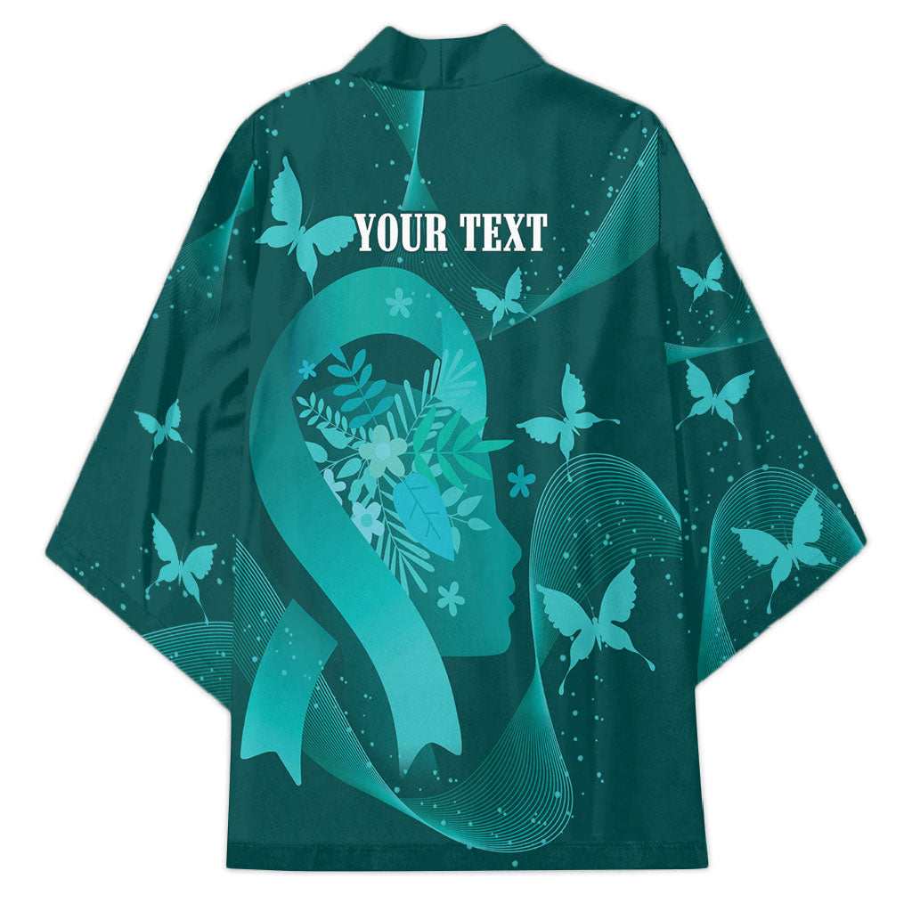 Australia Tourettes Awareness Personalised Kimono Butterfly Ribbon Art