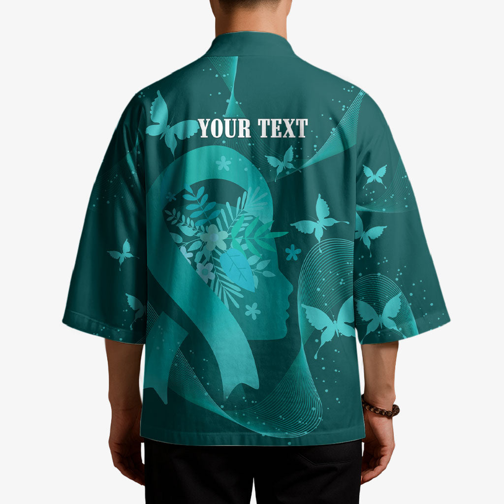Australia Tourettes Awareness Personalised Kimono Butterfly Ribbon Art