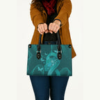 Australia Tourettes Awareness Leather Bag Butterfly Ribbon Art