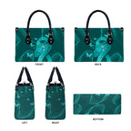Australia Tourettes Awareness Leather Bag Butterfly Ribbon Art