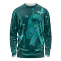 Australia Tourettes Awareness Personalised Long Sleeve Shirt Butterfly Ribbon Art