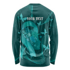 Australia Tourettes Awareness Personalised Long Sleeve Shirt Butterfly Ribbon Art