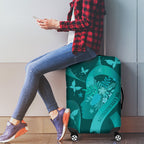 Australia Tourettes Awareness Luggage Cover Butterfly Ribbon Art