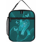 Australia Tourettes Support Lunch Bag Butterfly Ribbon Art