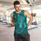Australia Tourettes Awareness Personalised Men Tank Top Butterfly Ribbon Art
