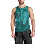 Australia Tourettes Awareness Personalised Men Tank Top Butterfly Ribbon Art