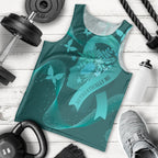 Australia Tourettes Awareness Personalised Men Tank Top Butterfly Ribbon Art