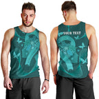 Australia Tourettes Awareness Personalised Men Tank Top Butterfly Ribbon Art