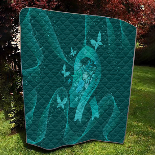 Australia Tourettes Awareness Quilt Butterfly Ribbon Art
