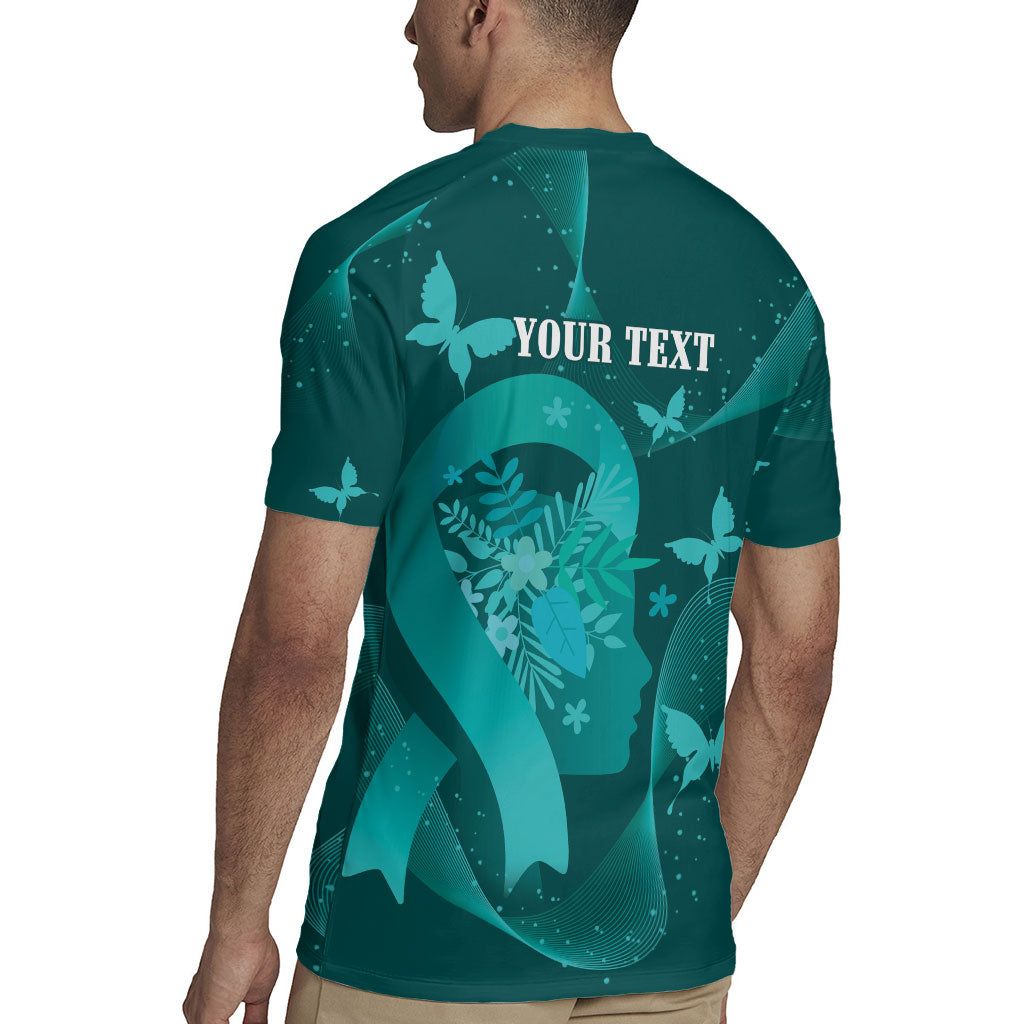 Australia Tourettes Awareness Personalised Rugby Jersey Butterfly Ribbon Art