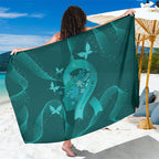 Australia Tourettes Awareness Sarong Butterfly Ribbon Art