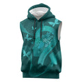 Australia Tourettes Awareness Personalised Sleeveless Hoodie Butterfly Ribbon Art