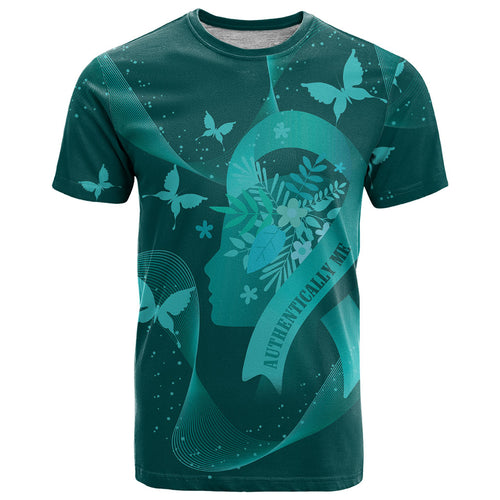 Australia Tourettes Awareness Personalised T Shirt Butterfly Ribbon Art