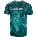 Australia Tourettes Awareness Personalised T Shirt Butterfly Ribbon Art