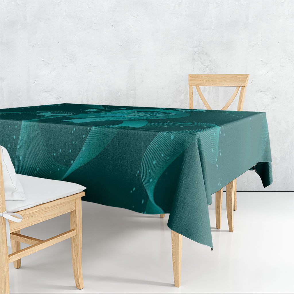 Australia Tourettes Awareness Tablecloth Butterfly Ribbon Art