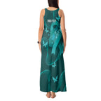 Australia Tourettes Awareness Personalised Tank Maxi Dress Butterfly Ribbon Art