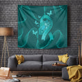 Australia Tourettes Awareness Tapestry Butterfly Ribbon Art