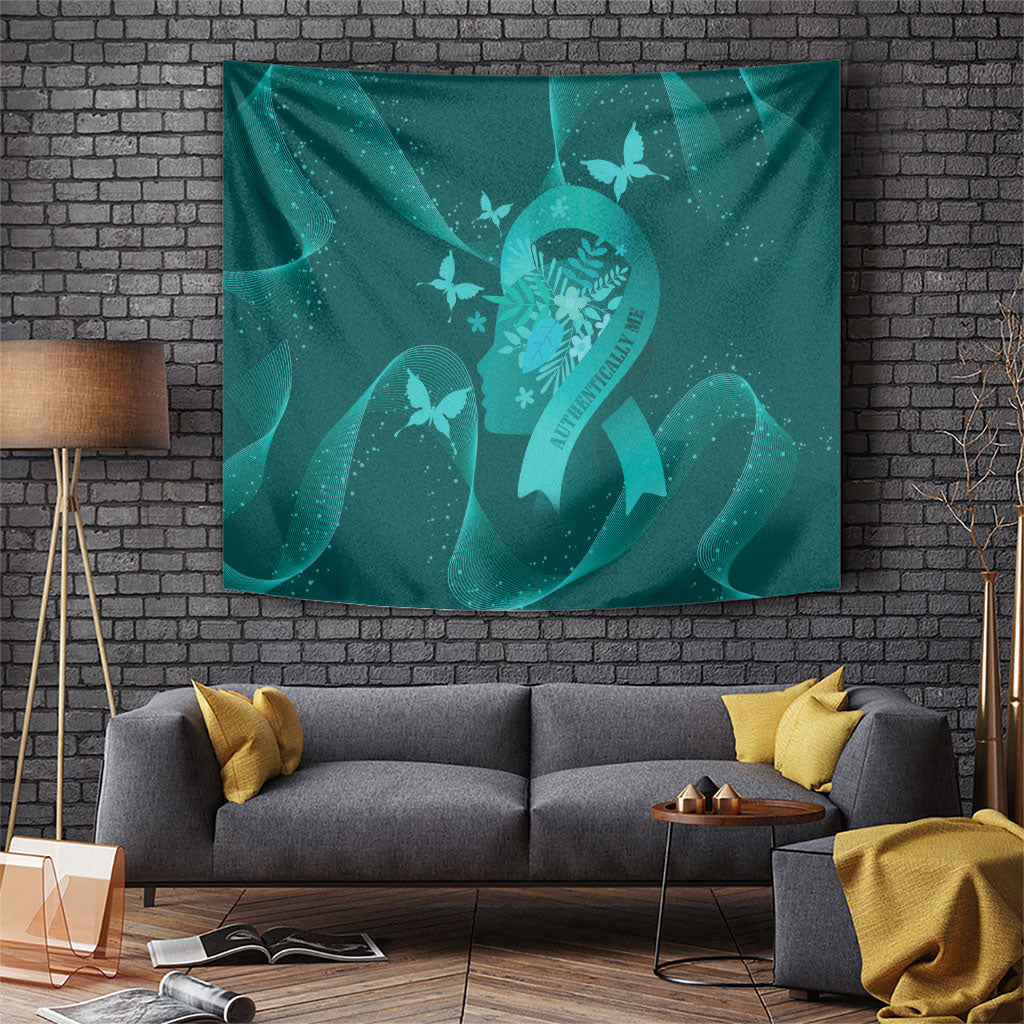 Australia Tourettes Awareness Tapestry Butterfly Ribbon Art