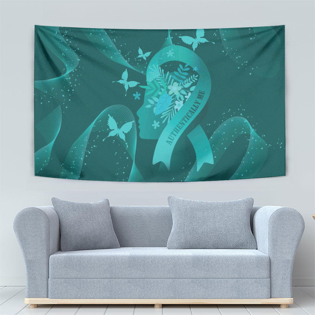 Australia Tourettes Awareness Tapestry Butterfly Ribbon Art