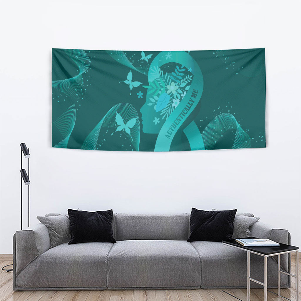 Australia Tourettes Awareness Tapestry Butterfly Ribbon Art