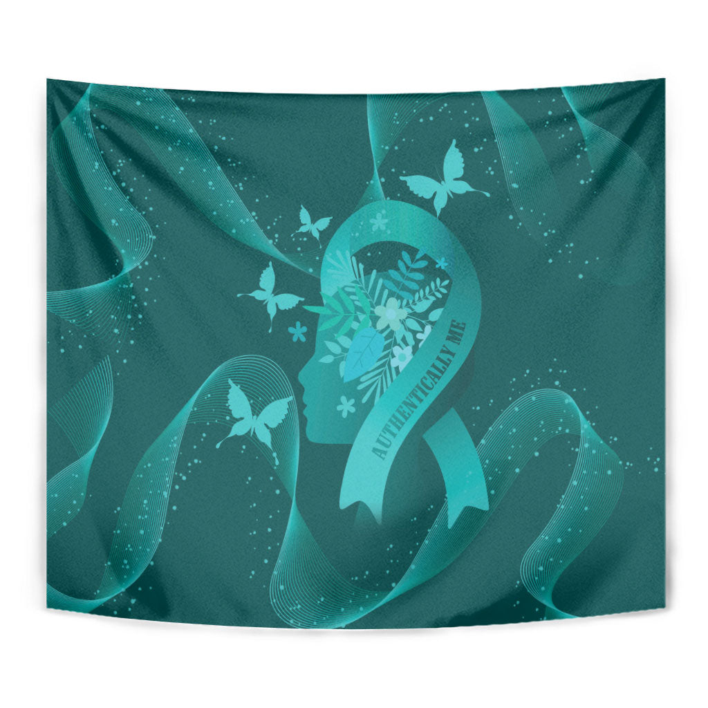 Australia Tourettes Awareness Tapestry Butterfly Ribbon Art