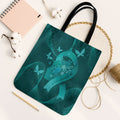 Australia Tourettes Awareness Tote Bag Butterfly Ribbon Art