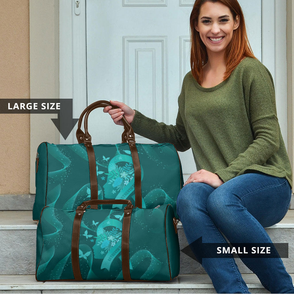 Australia Tourettes Awareness Travel Bag Butterfly Ribbon Art