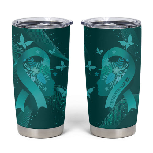Australia Tourettes Awareness Personalised Tumbler Cup Butterfly Ribbon Art
