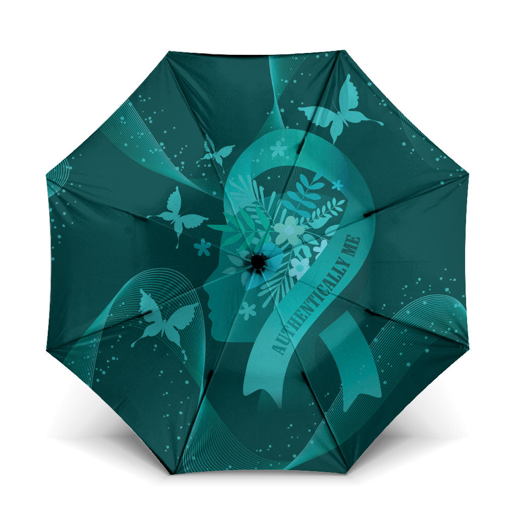 Australia Tourettes Awareness Umbrella Butterfly Ribbon Art
