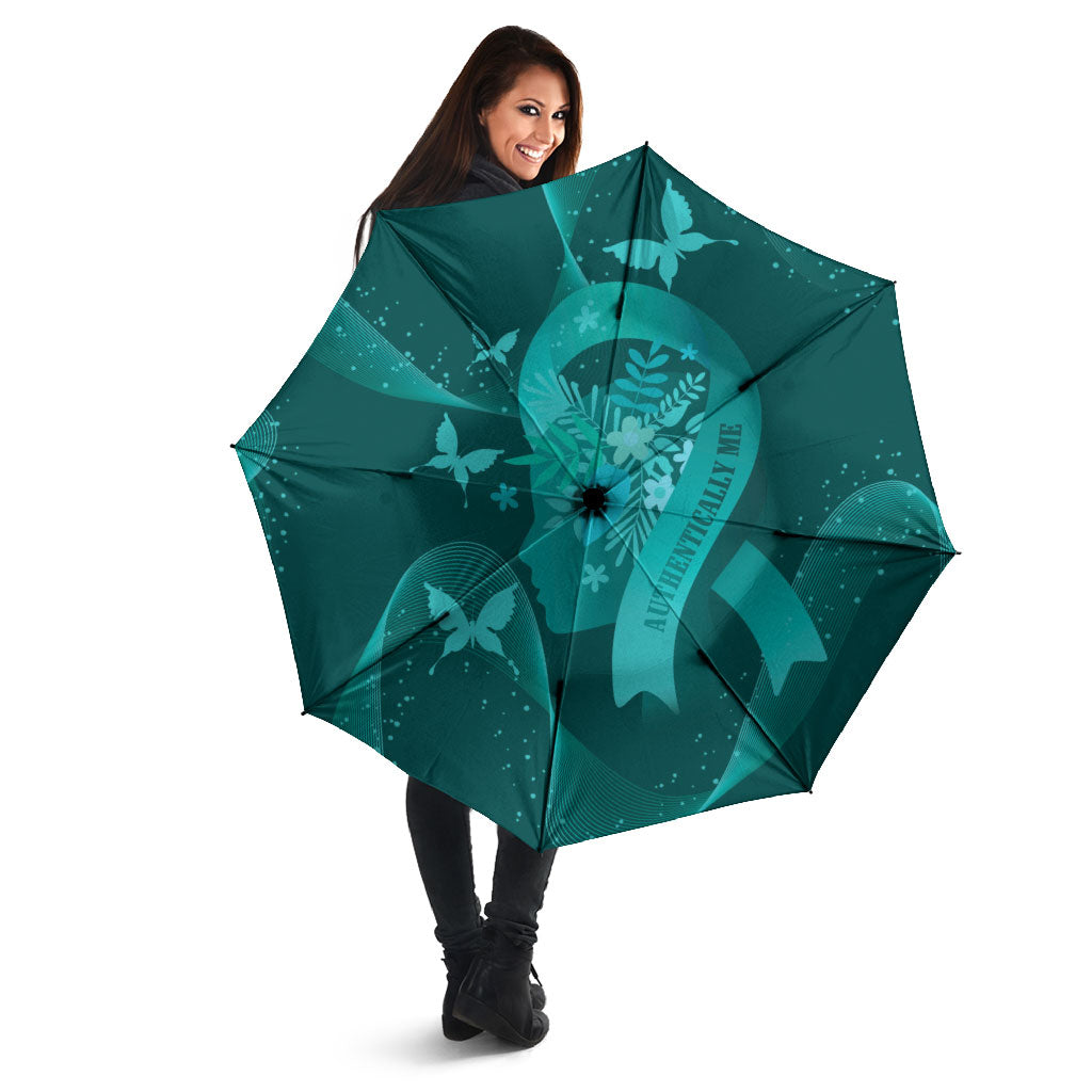 Australia Tourettes Awareness Umbrella Butterfly Ribbon Art
