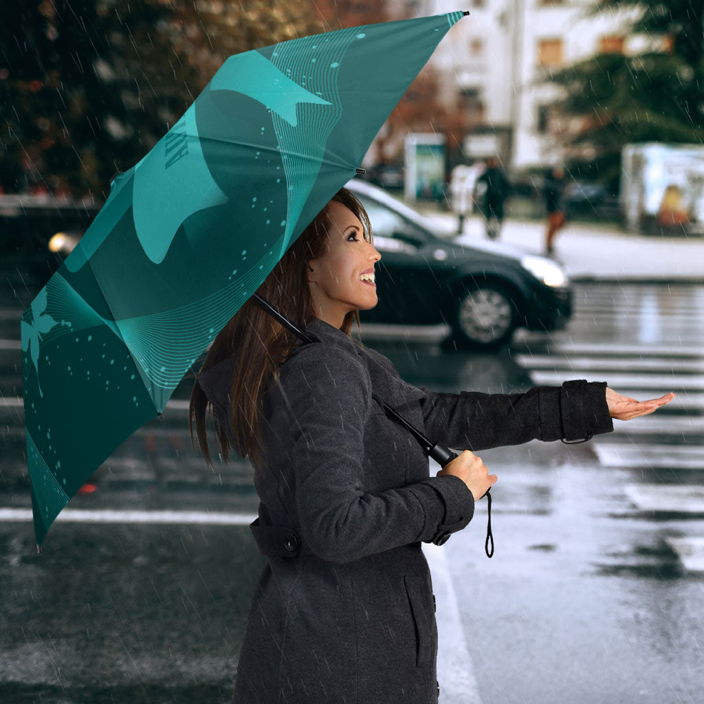 Australia Tourettes Awareness Umbrella Butterfly Ribbon Art