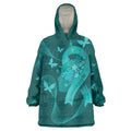 Australia Tourettes Awareness Personalised Wearable Blanket Hoodie Butterfly Ribbon Art