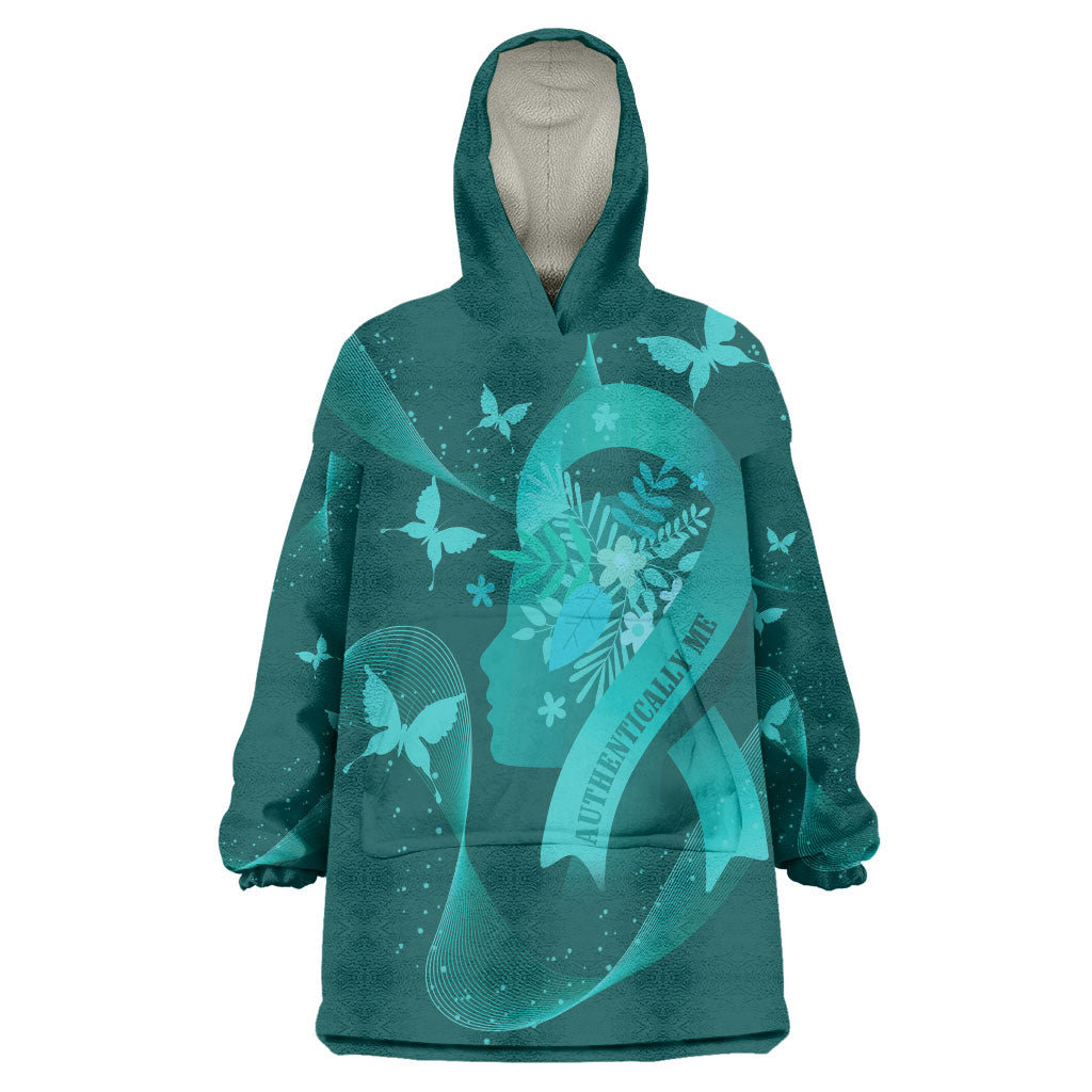Australia Tourettes Awareness Personalised Wearable Blanket Hoodie Butterfly Ribbon Art