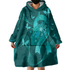 Australia Tourettes Awareness Personalised Wearable Blanket Hoodie Butterfly Ribbon Art