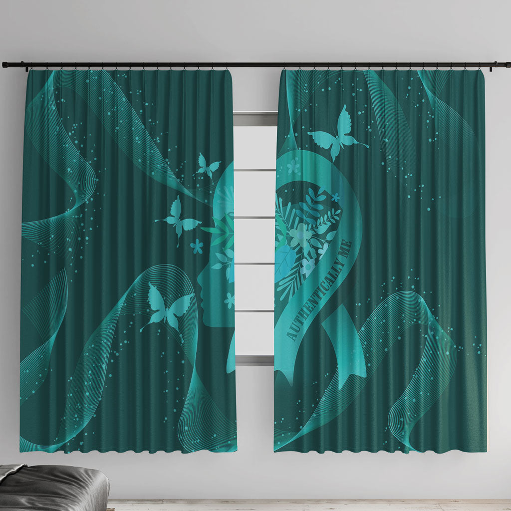 Australia Tourettes Awareness Window Curtain Butterfly Ribbon Art