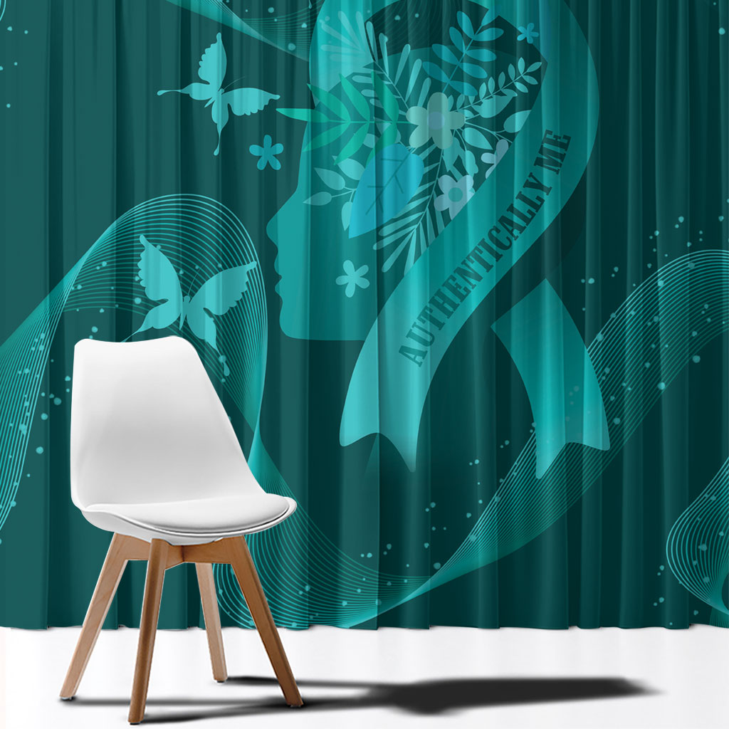 Australia Tourettes Awareness Window Curtain Butterfly Ribbon Art