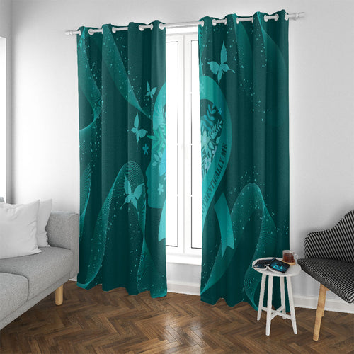 Australia Tourettes Awareness Window Curtain Butterfly Ribbon Art