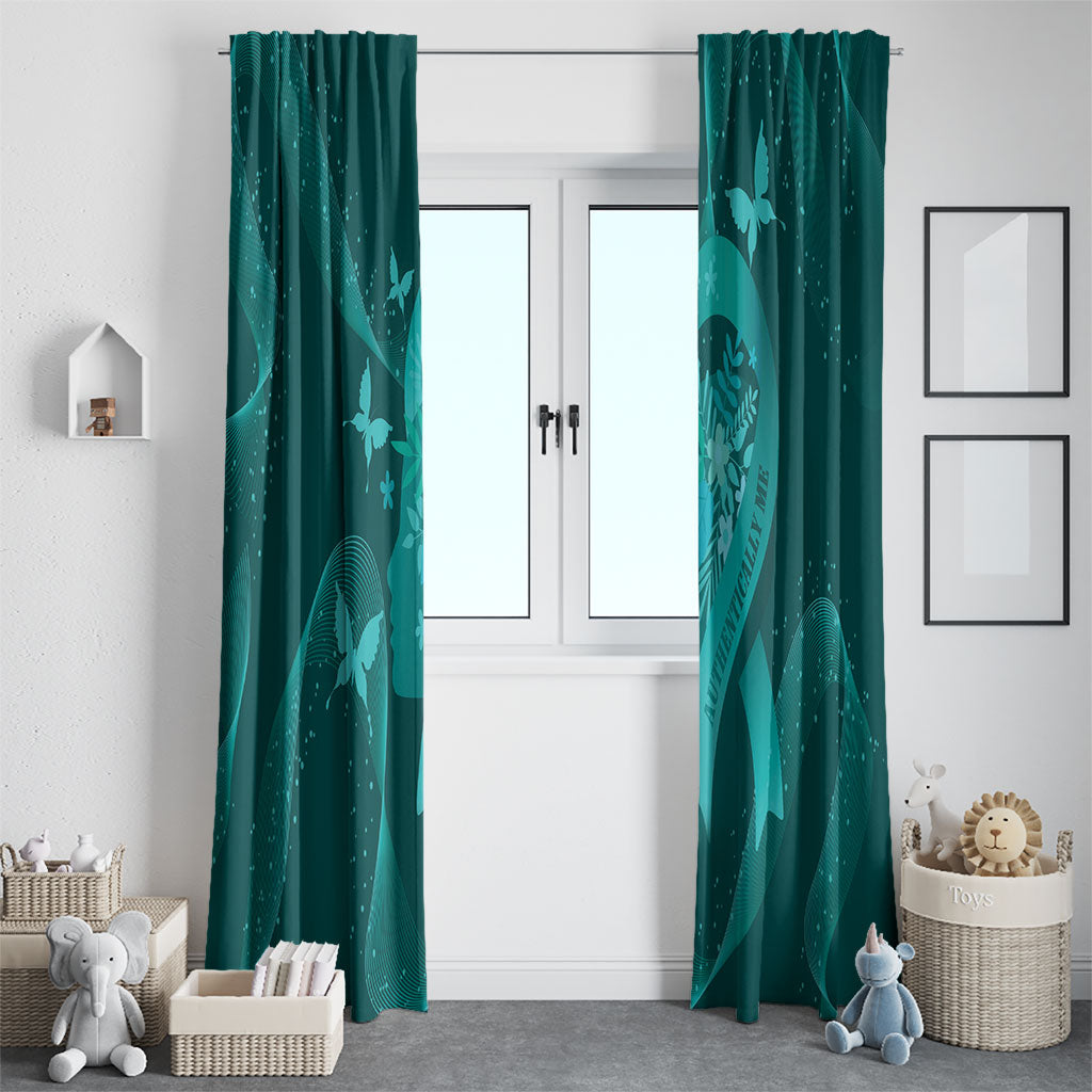 Australia Tourettes Awareness Window Curtain Butterfly Ribbon Art